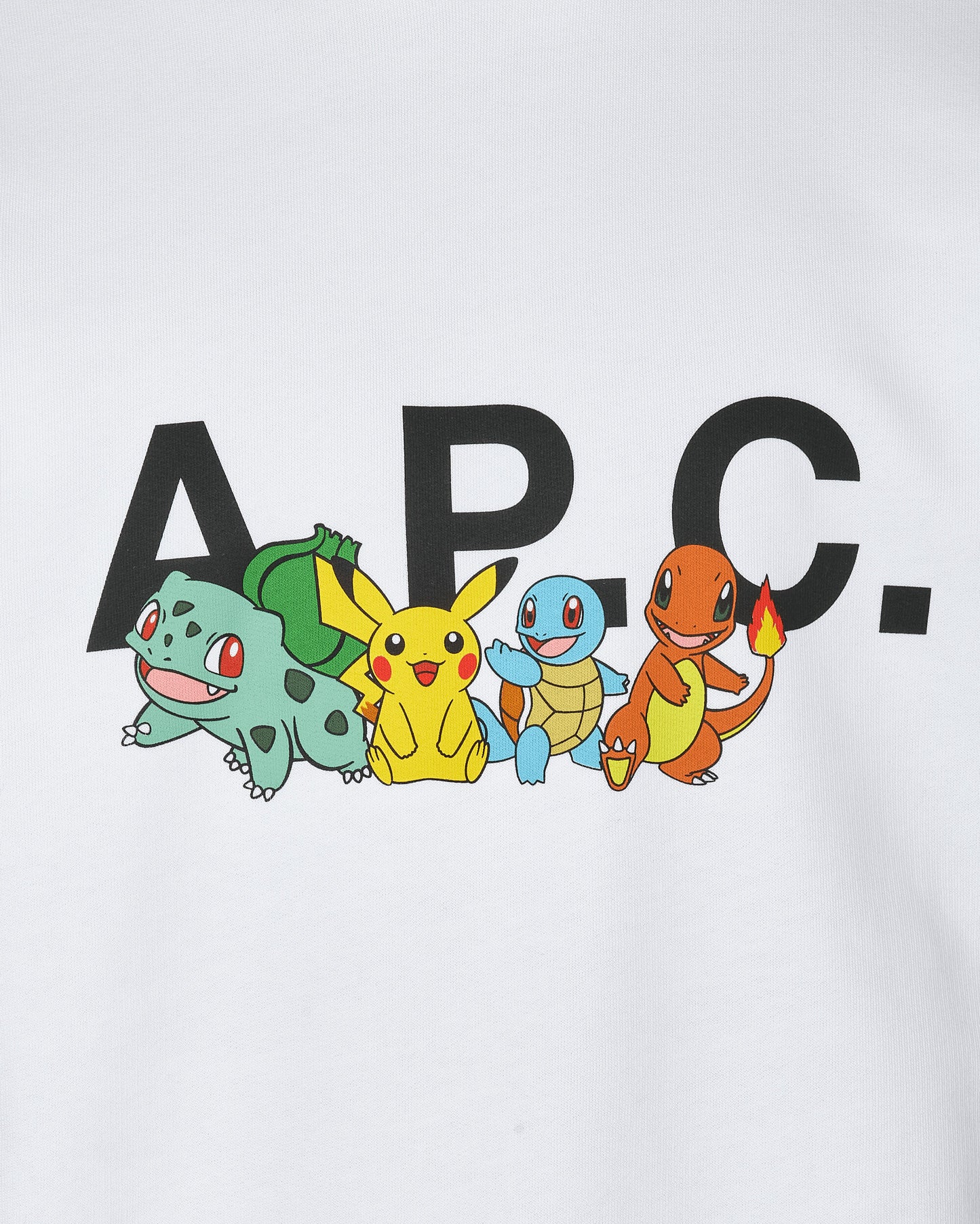 A.P.C. Sweat Pokémon The Crew H White Sweatshirts Crewneck COGVF-H27856 AAB