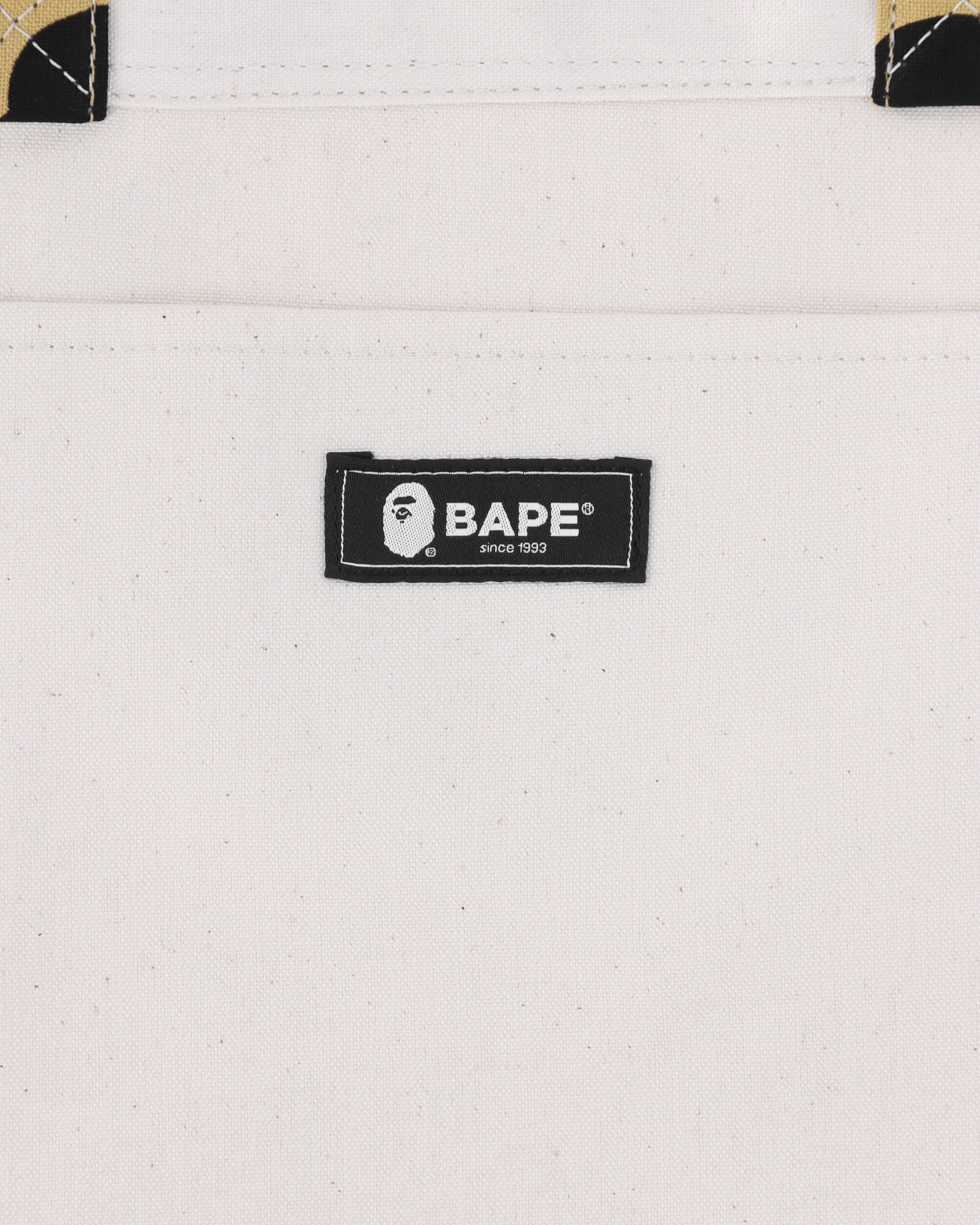 A Bathing Ape 1St Camo Ape Head Tote Bag M Ivory Bags and Backpacks Tote Bags 1K80189009 IVORY