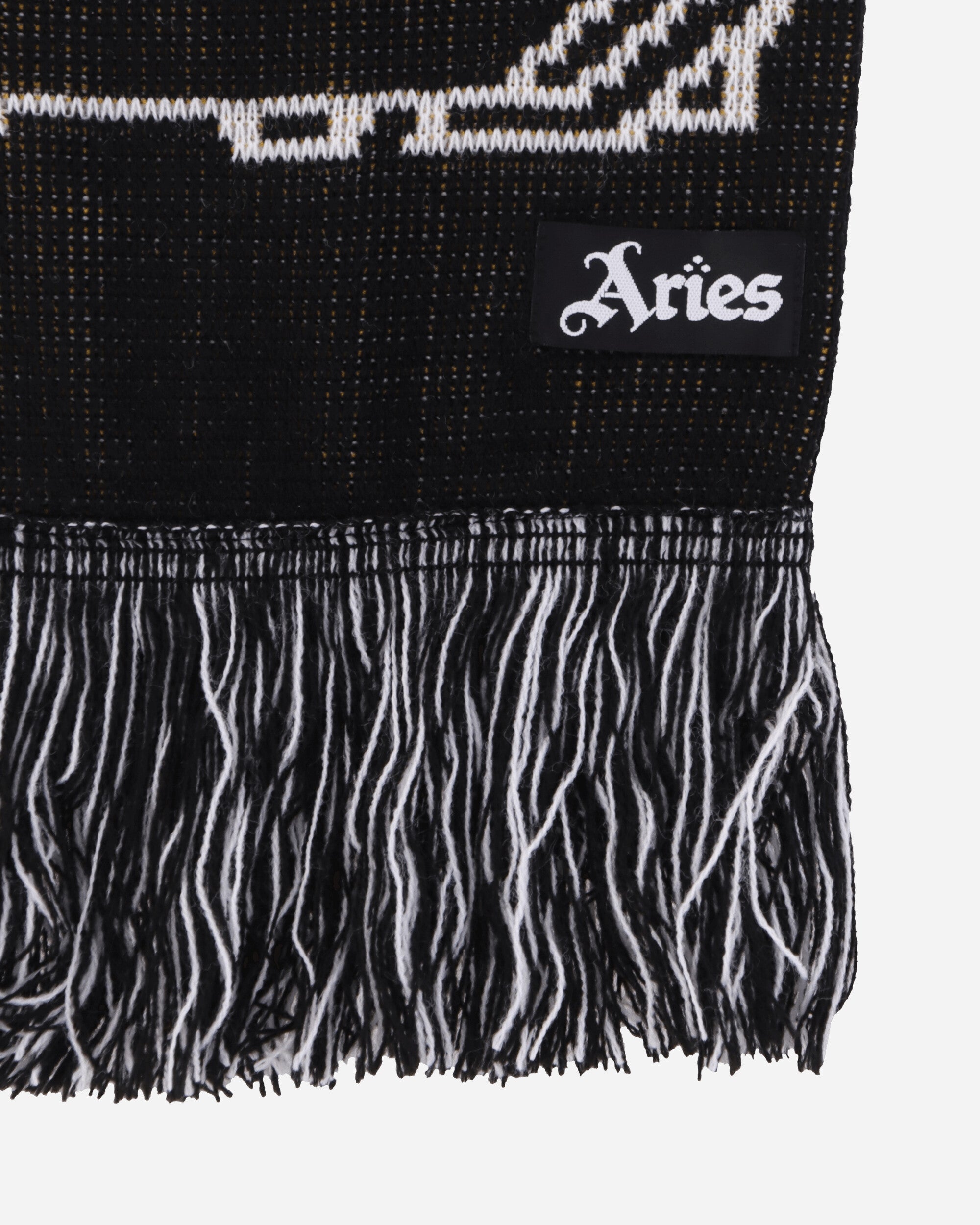 Aries Arsenal X Aries Bust Logo Scarf Black Gloves and Scarves Scarves and Warmneck U06710 BLACK