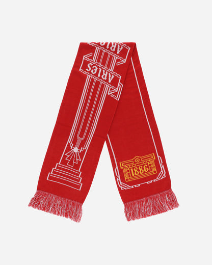 Aries Arsenal X Aries Column Logo Scarf Red Gloves and Scarves Scarves and Warmneck U06709 RED