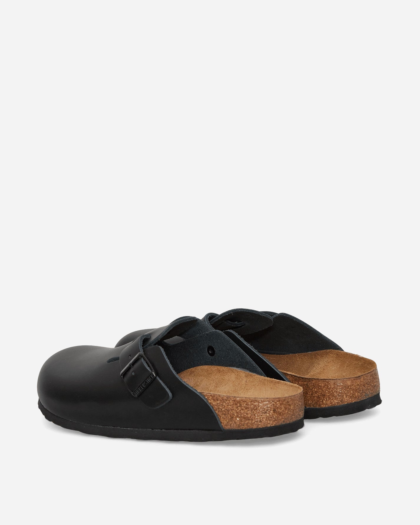 Birkenstock Boston Black Sandals and Slides Sandals and Mules 060193