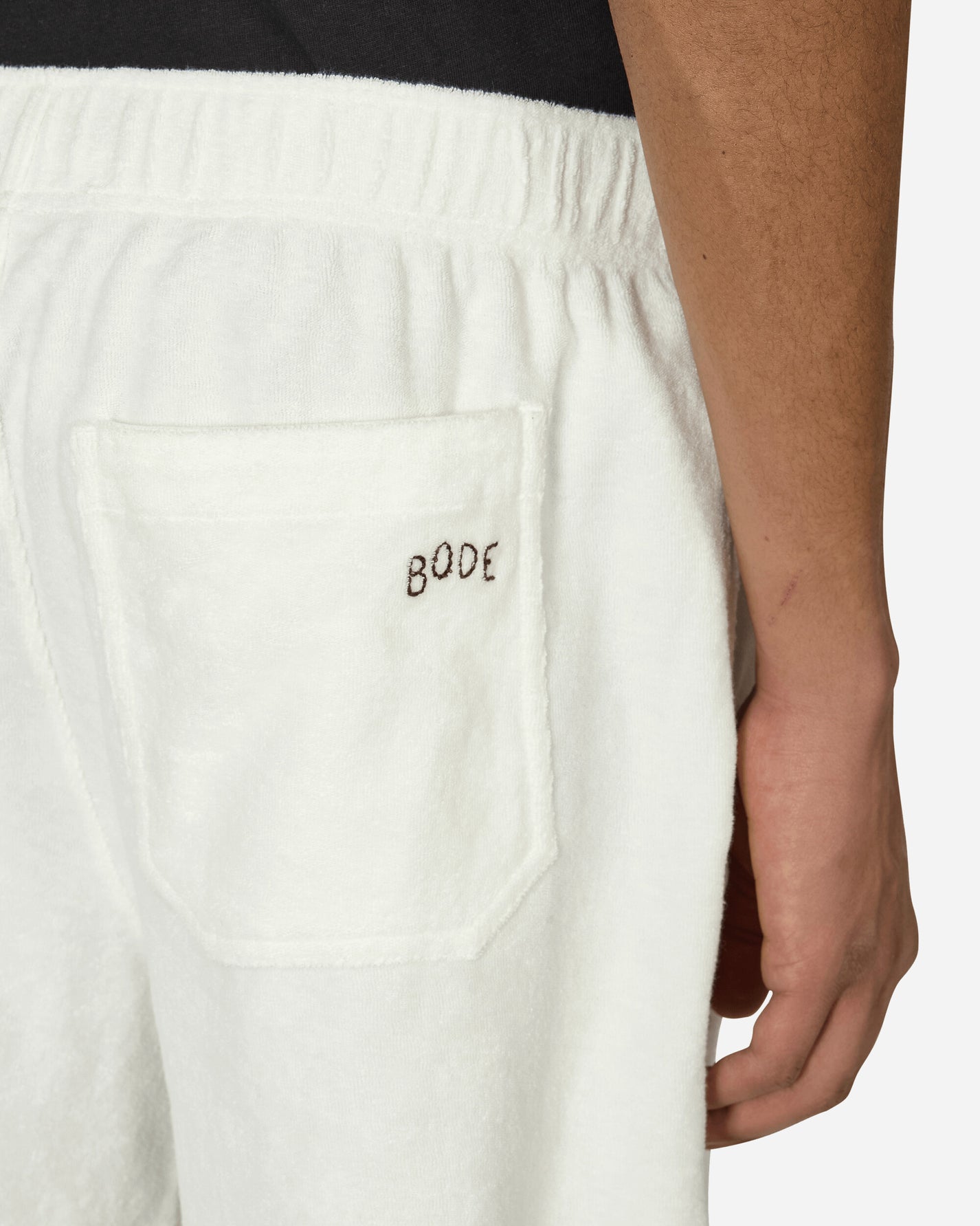 Bode Boston Terry Sweatshort Cream Shorts Sweatshorts MRS24CS029 1