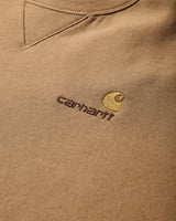 Carhartt WIP American Script Sweat Peanut   Sweatshirts Crewneck I025475 2FSXX