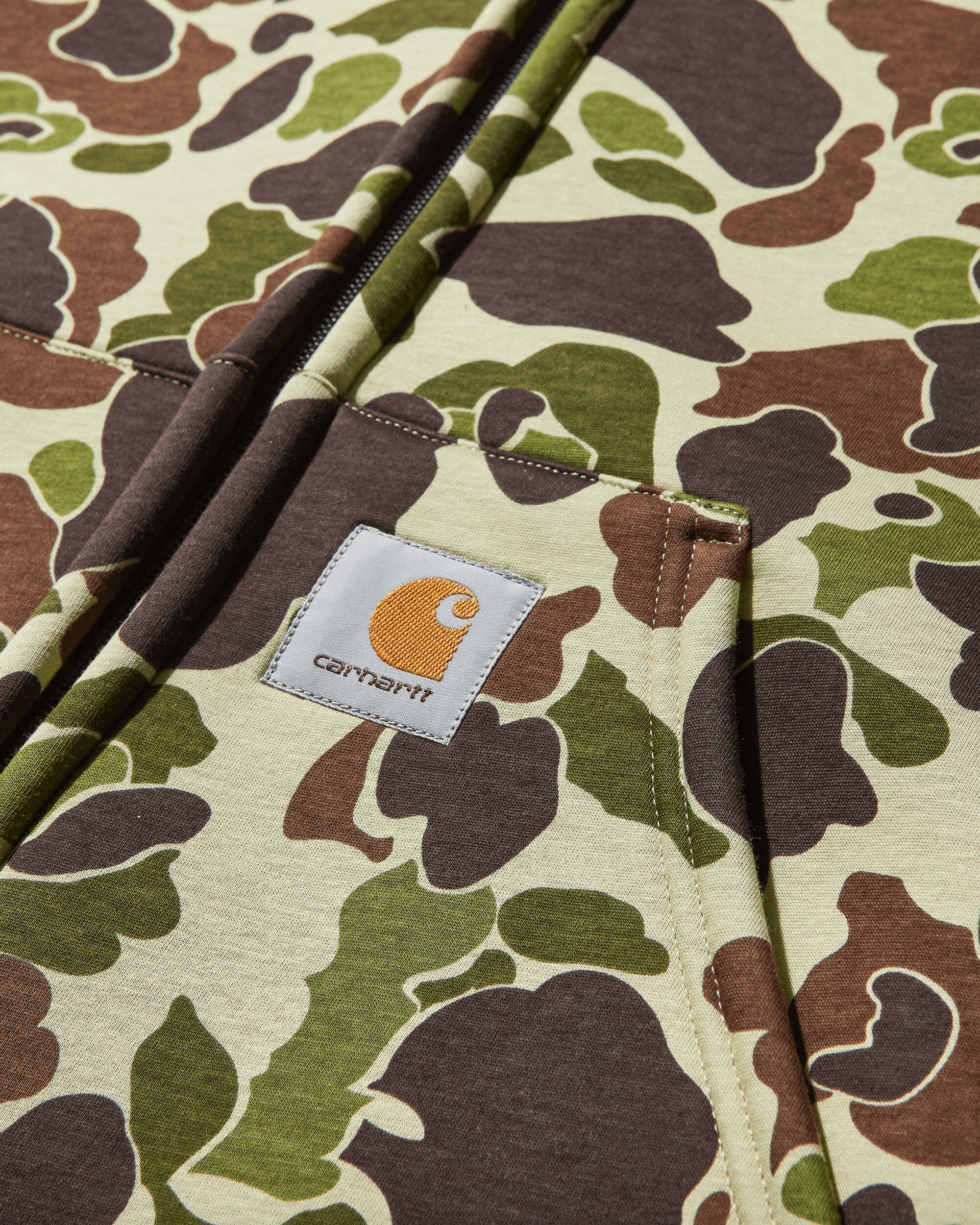 Carhartt WIP Car-Lux Hooded Jacket Camo Duck Green/Turmeric Coats and Jackets Jackets I032935 2FAXX