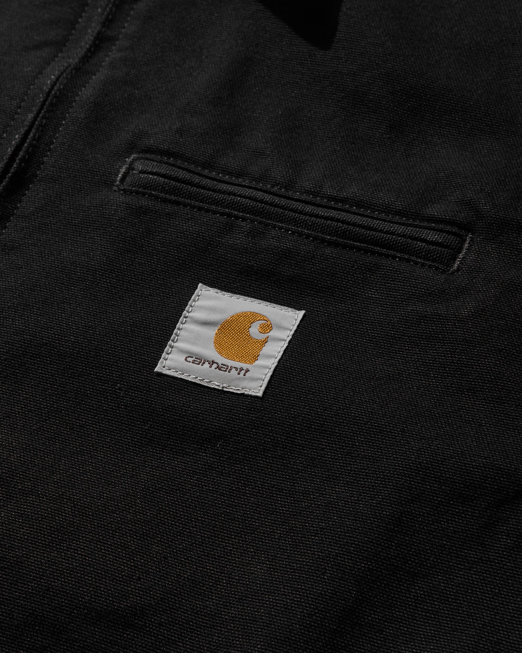 Carhartt WIP Detroit Jacket Black/Black Rinsed Coats and Jackets Jackets I033112 00E02