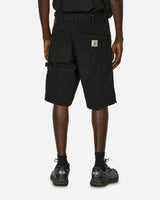 Carhartt WIP Single Knee Short Black Rinsed Shorts Short I027942 8902