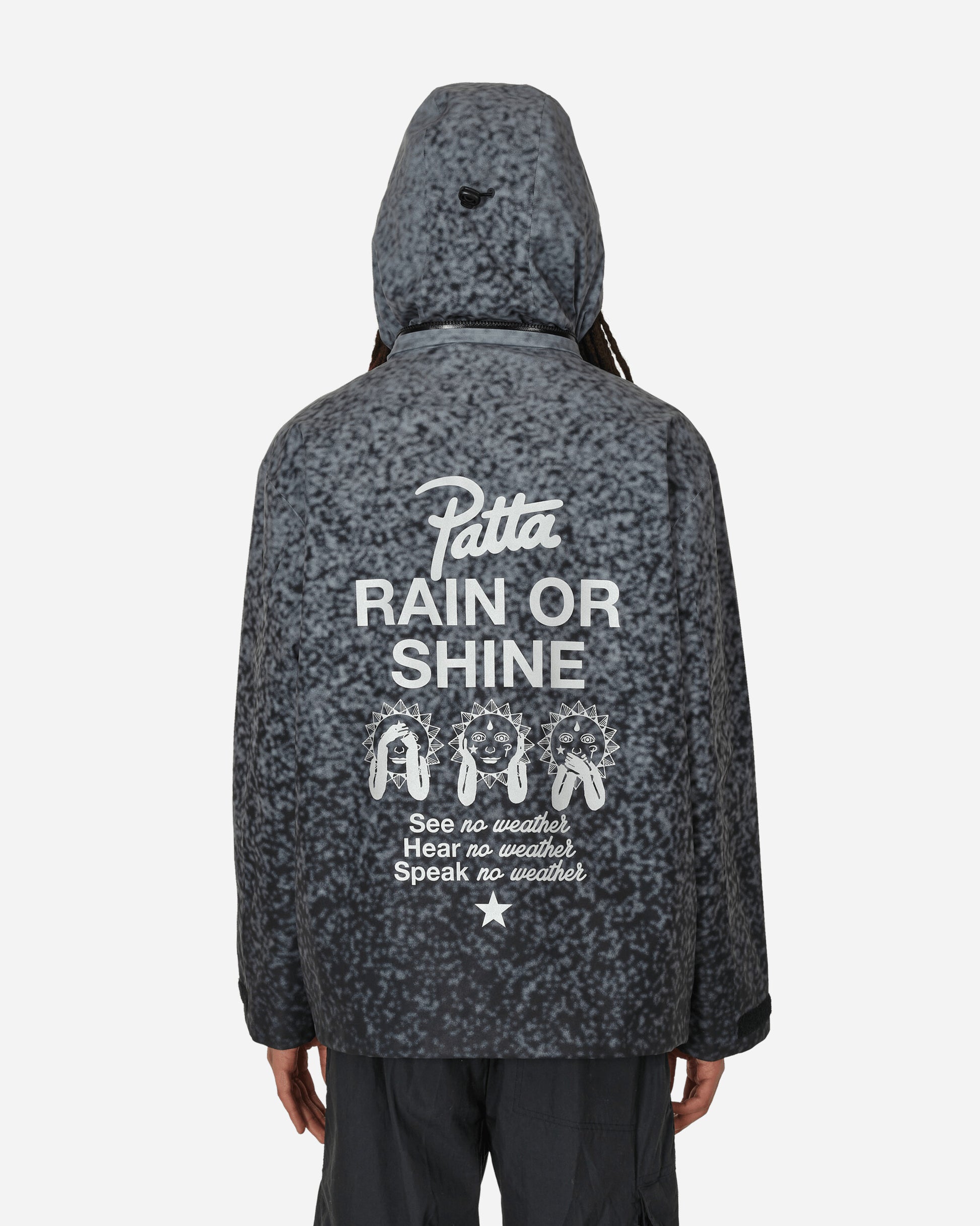 Converse Patta Rain Jacket Black Gradient Sweatshirts Zip-Ups 10026927-A01