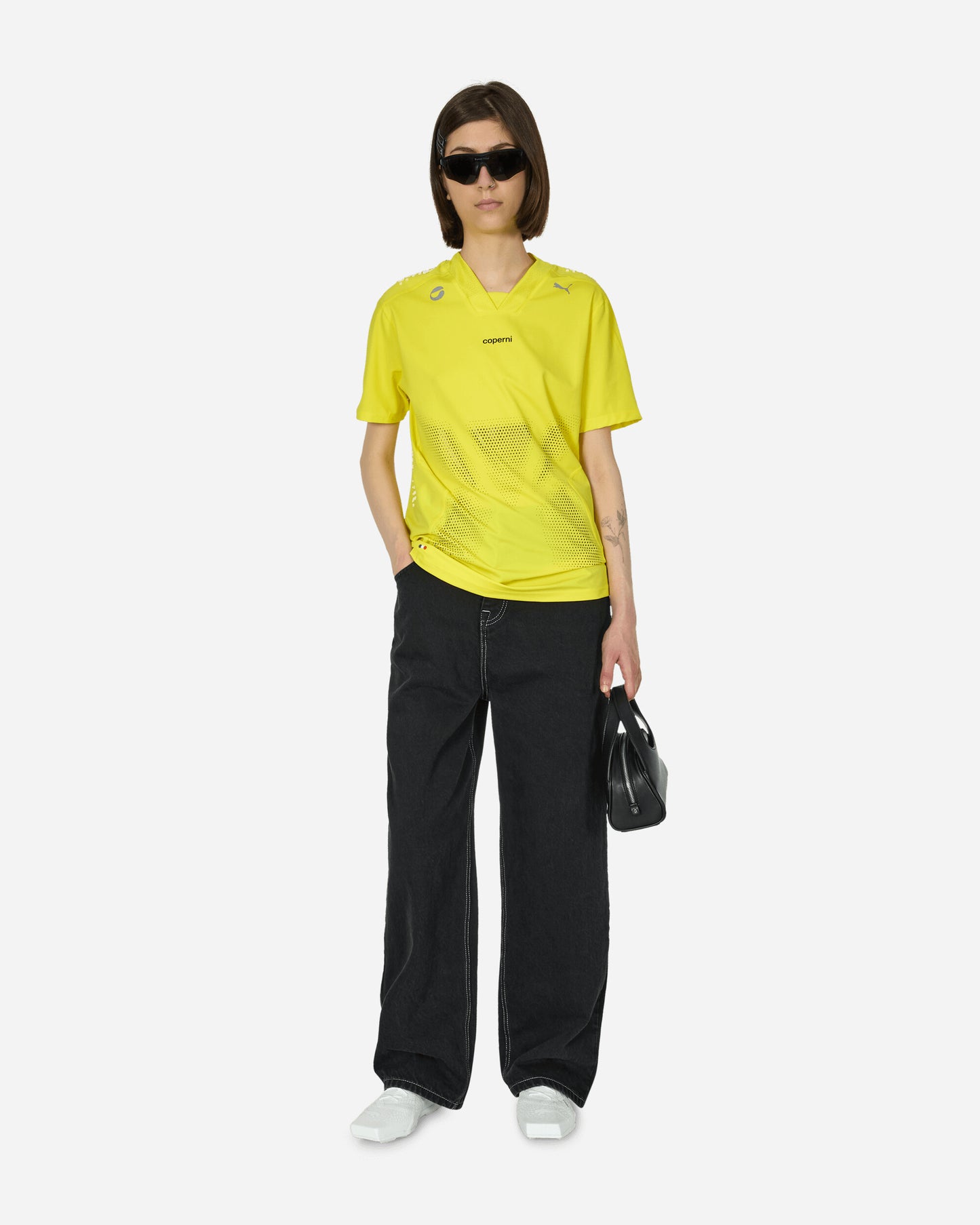 Coperni Wmns Football Jersey Court Yellow T-Shirts Shortsleeve 62798285 COUYEL