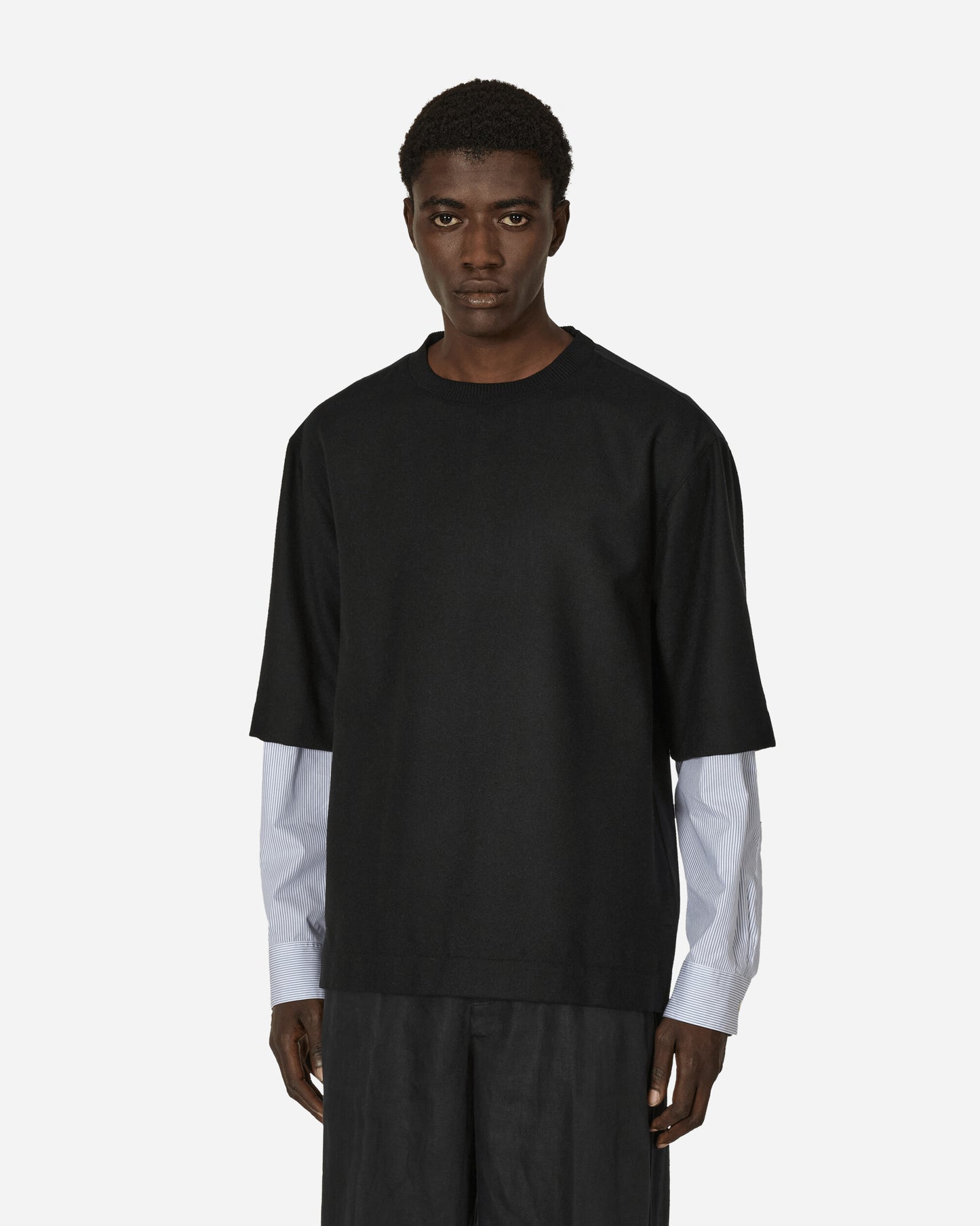 Dries Van Noten Corrow Shirt Black T-Shirts Shortsleeve 020746-9261 900