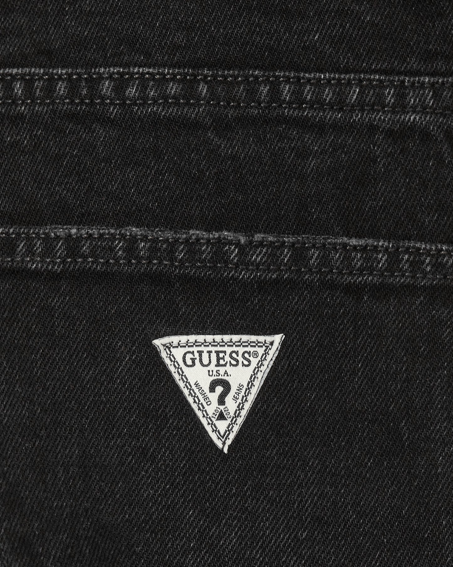 Guess USA Gusa Washed Blk Straight Pant Gusa Obsidian Wash Pants Trousers M2BG37D4SL0 F9JP