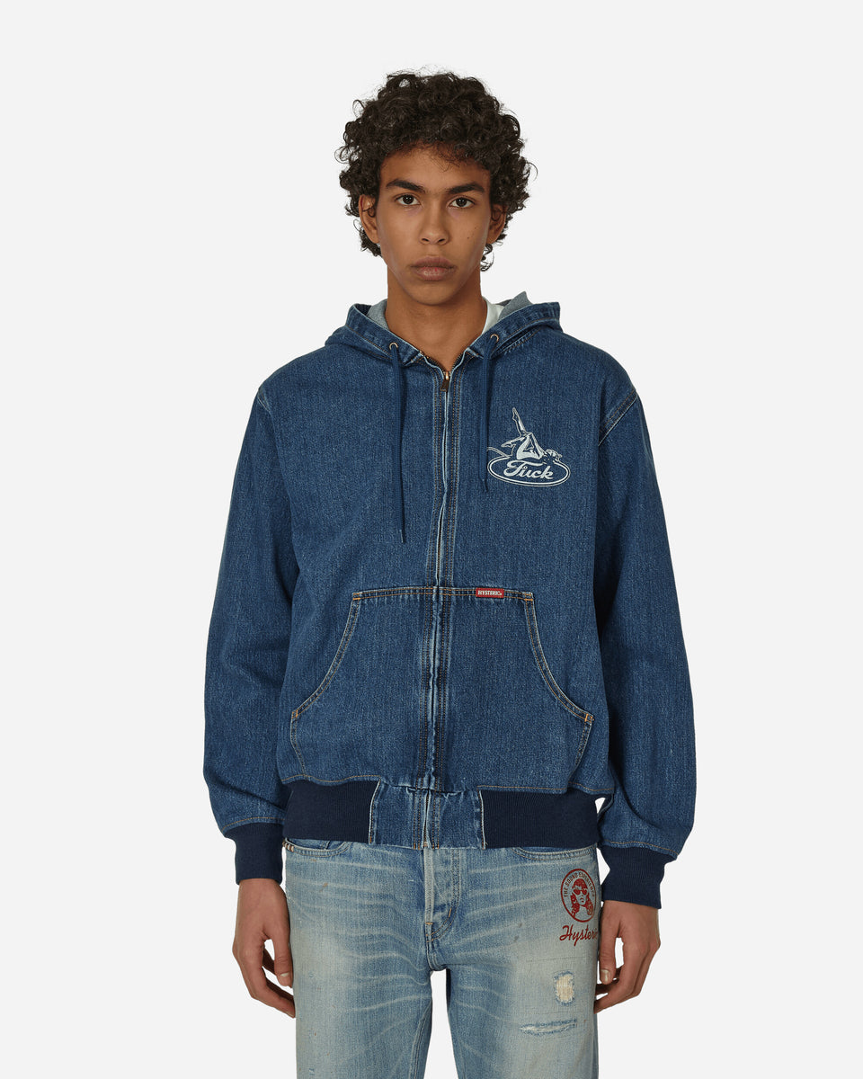 Hysteric Glamour Badsville Denim Parka Indigo - Slam Jam® Official Store