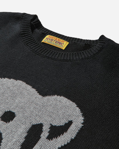 Hysteric Glamour Wmns Gumi Bear Black Knitwears Sweaters NO019 C1