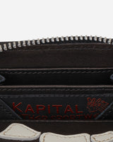 KAPITAL Thumbs-Up Bone Hand Zip Mini Wallet Black Wallets and Cardholders Wallets EK-1401XG BLACK