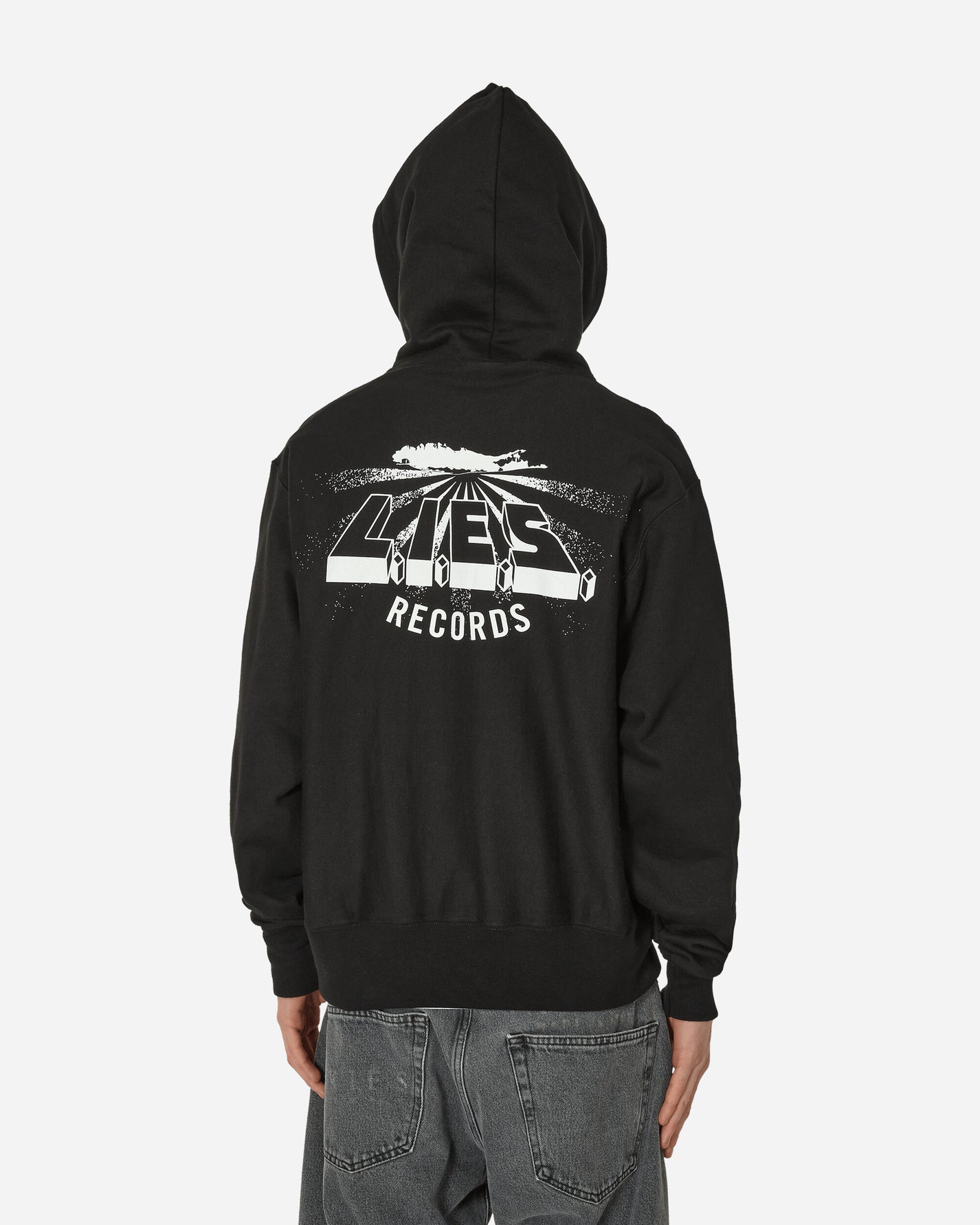 L.I.E.S. Records Classic Logo Hoodie Black Sweatshirts Hoodies LIESH-002 002