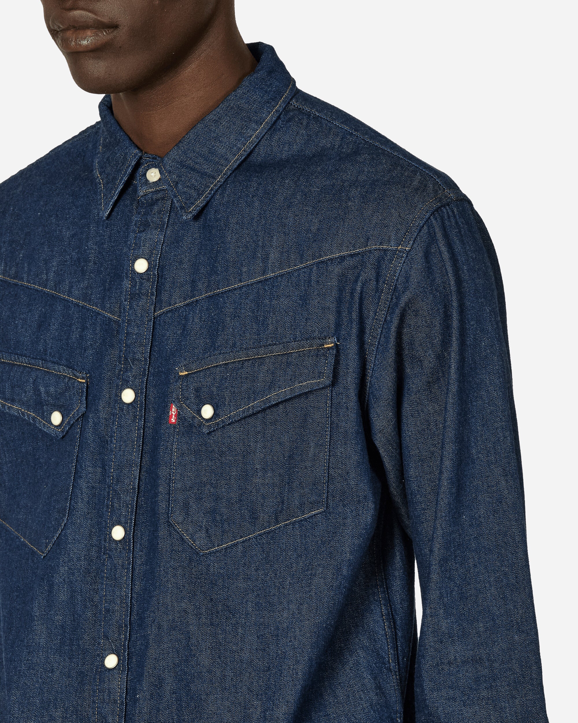 Levi's Levis 54 Longhorn T1 Mt - Longfellow Rinse Shirts Longsleeve Shirt A6130 0000