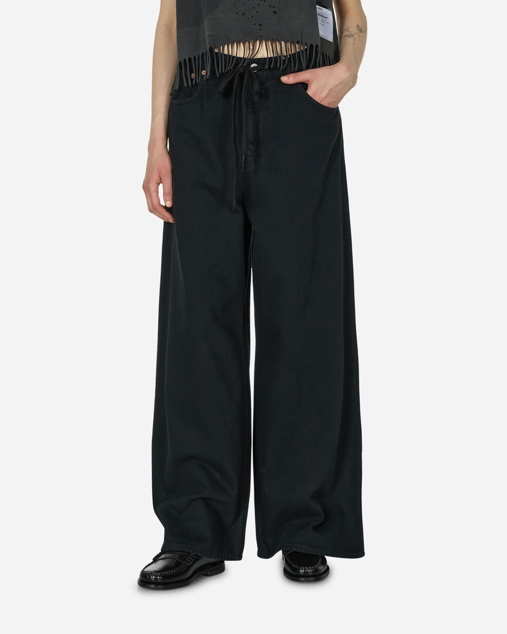 MM6 Maison Margiela Wmns Pants 5 Pockets Black Pants Casual S52LA0239 900