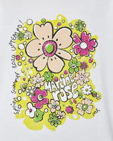 Martine Rose Oversized Ls T-Shirt White/Festival Flower T-Shirts Longsleeve MRSS24-624A WHFEFL