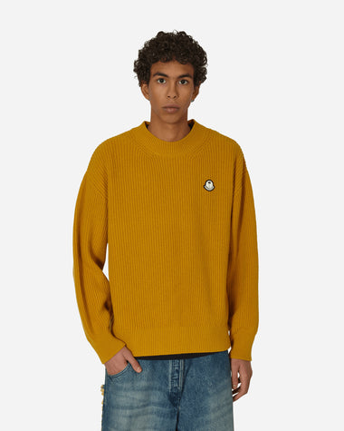 Moncler Genius Crewneck Sweater X Palm Angels Mustard Knitwears Sweaters 9C00002M1241 131