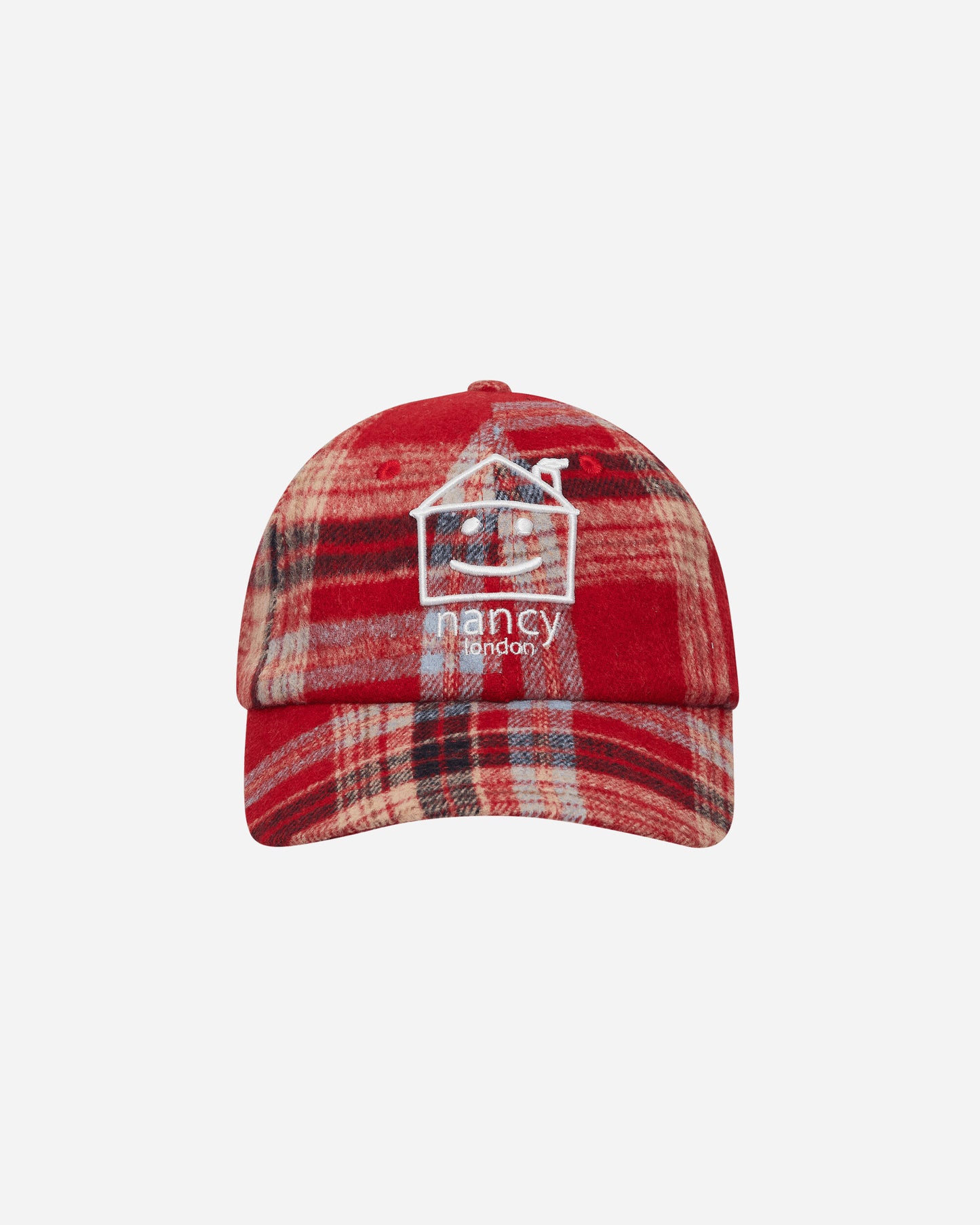 Nancy Plaid House 6-Panel Red Hats Caps 15609 REDD