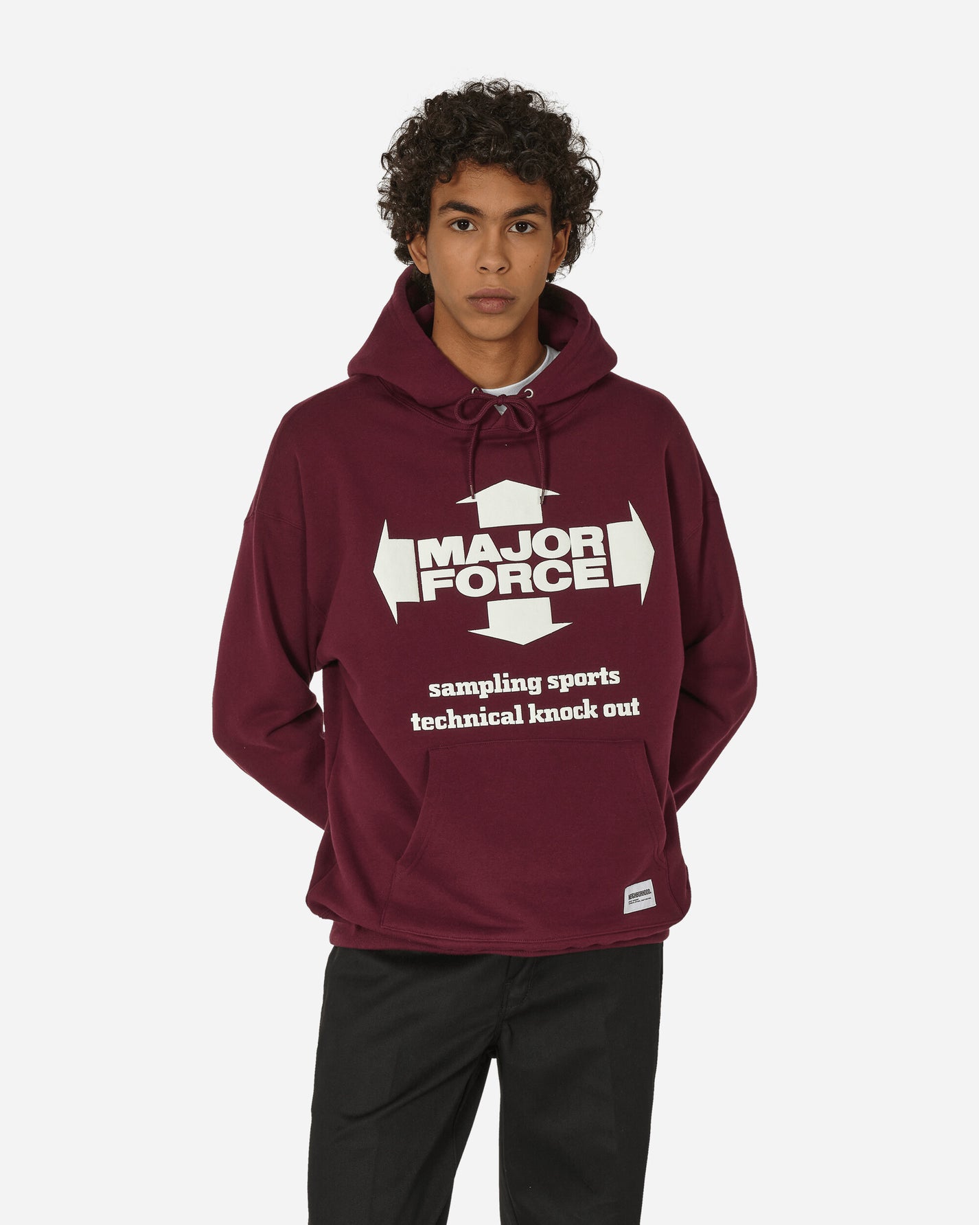 Neighborhood Nh × Major Force . Sweatparka Ls Burgundy Sweatshirts Hoodies 232UWMFN-CM02S BU