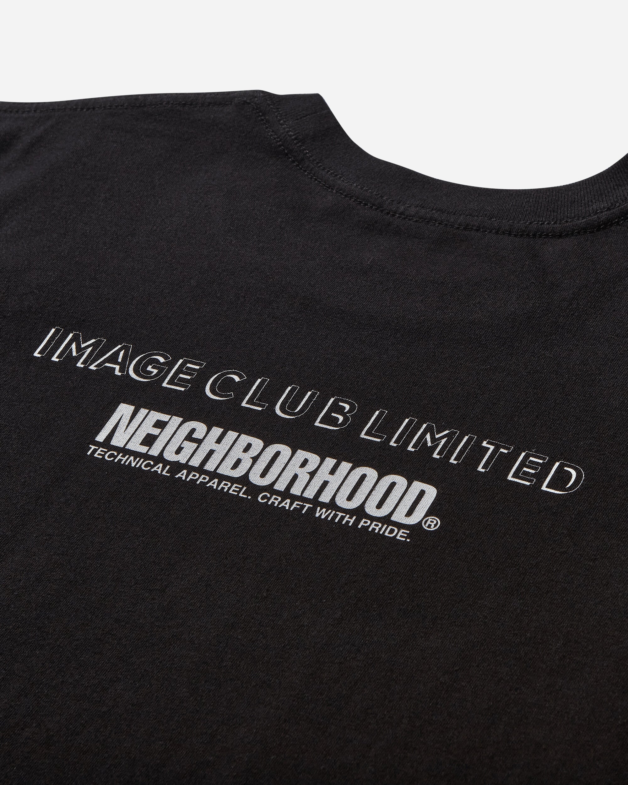 Neighborhood Nh × Imageclublimited . Tee Ss-2 Black T-Shirts Shortsleeve 241PCIXN-ST02S BLACK