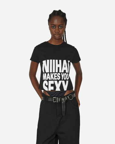 Nii Hai Wmns Sexy Baby Tee In Black Black T-Shirts Cropped TPS-MY BLK