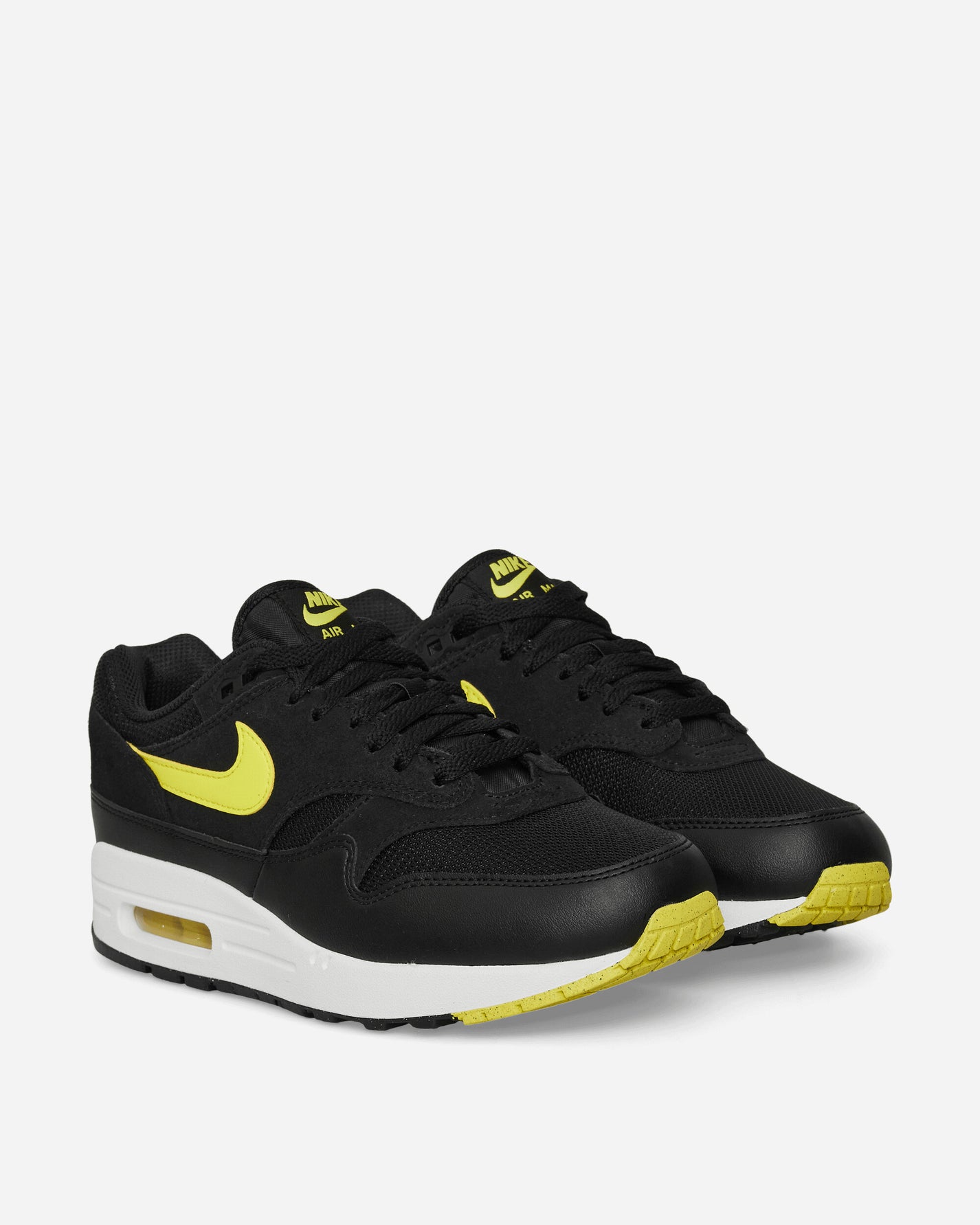 Nike Nike Air Max 1 Ess Black/Opti Yellow Sneakers Mid FZ5808-005