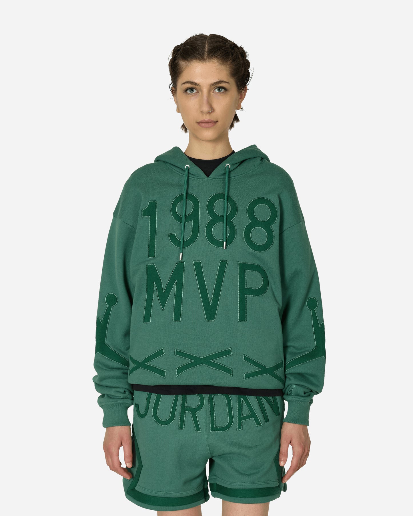 Nike Jordan U J Nc Flc Hoodie Green Stone Sweatshirts Hoodies FZ7514-398