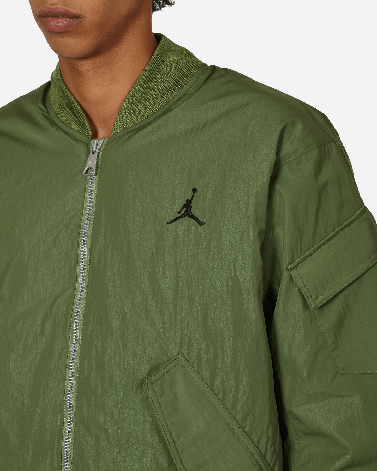Nike Jordan M J Ess Stmt Eco Rnegde Jkt Sky J Lt Olive/Black Coats and Jackets Jackets FB7316-340