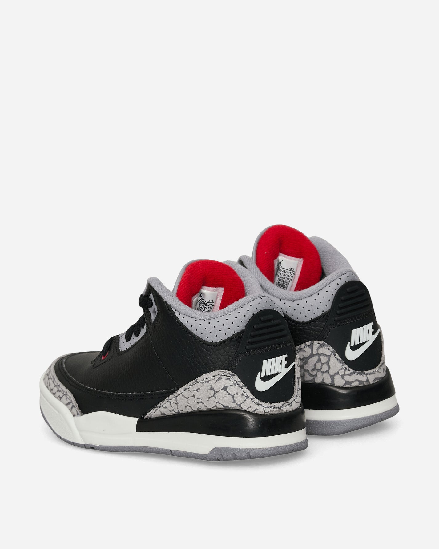 Nike Jordan Jordan 3 Retro (Ps) Black/Fire Red Sneakers Low DM0966-010