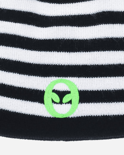 No Problemo Alien-O Reversible Beanie Black Multi Hats Beanies NP9002802 BLACKMULTI