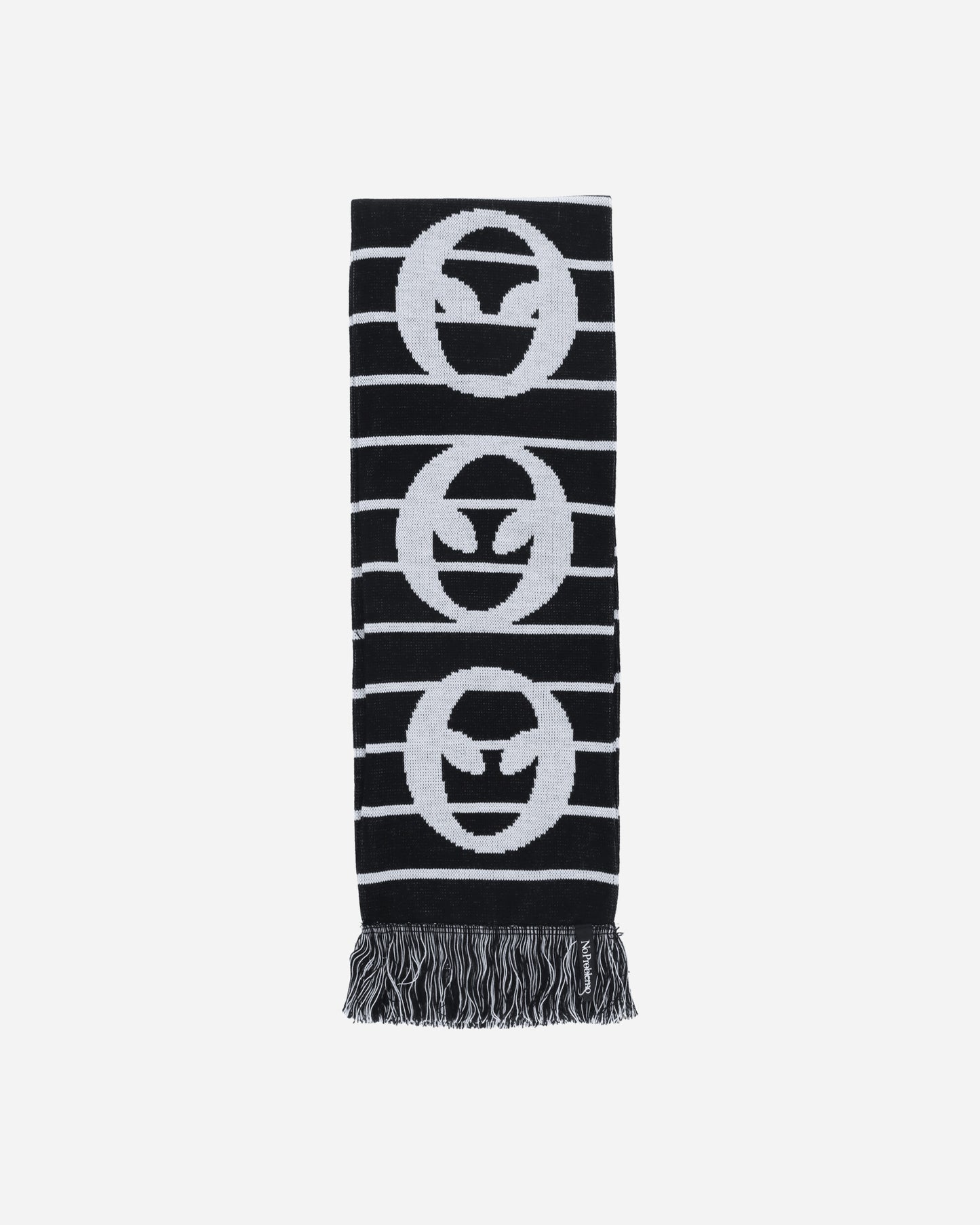 No Problemo No Problemo Striped Scarf Black Gloves and Scarves Scarves and Warmneck NP9010302 BLACK