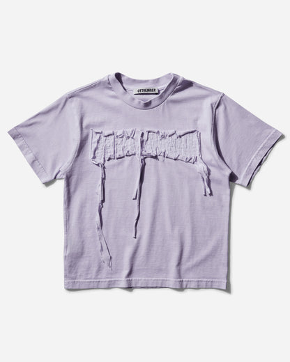 Ottolinger Wmns Distressed Otto Fitted T-Shirt Purple T-Shirts Shortsleeve 2215014014 PRP