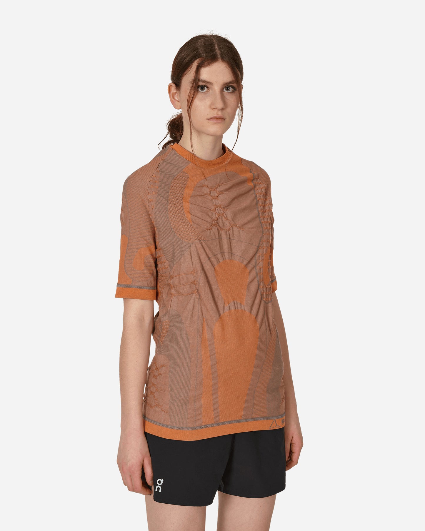 ROA Seamless T-Shirt Orange T-Shirts Top RBMW084FA61 ORG0001