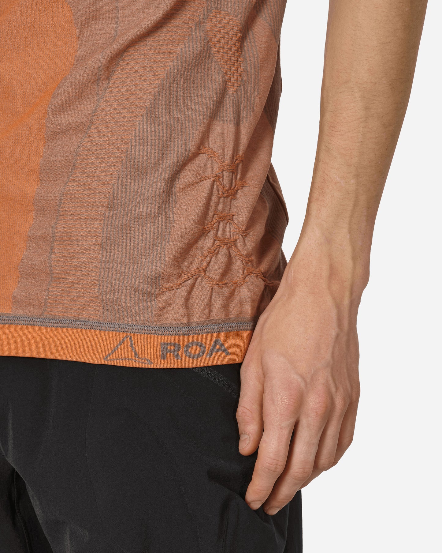 ROA Seamless T-Shirt Orange T-Shirts Top RBMW084FA61 ORG0001