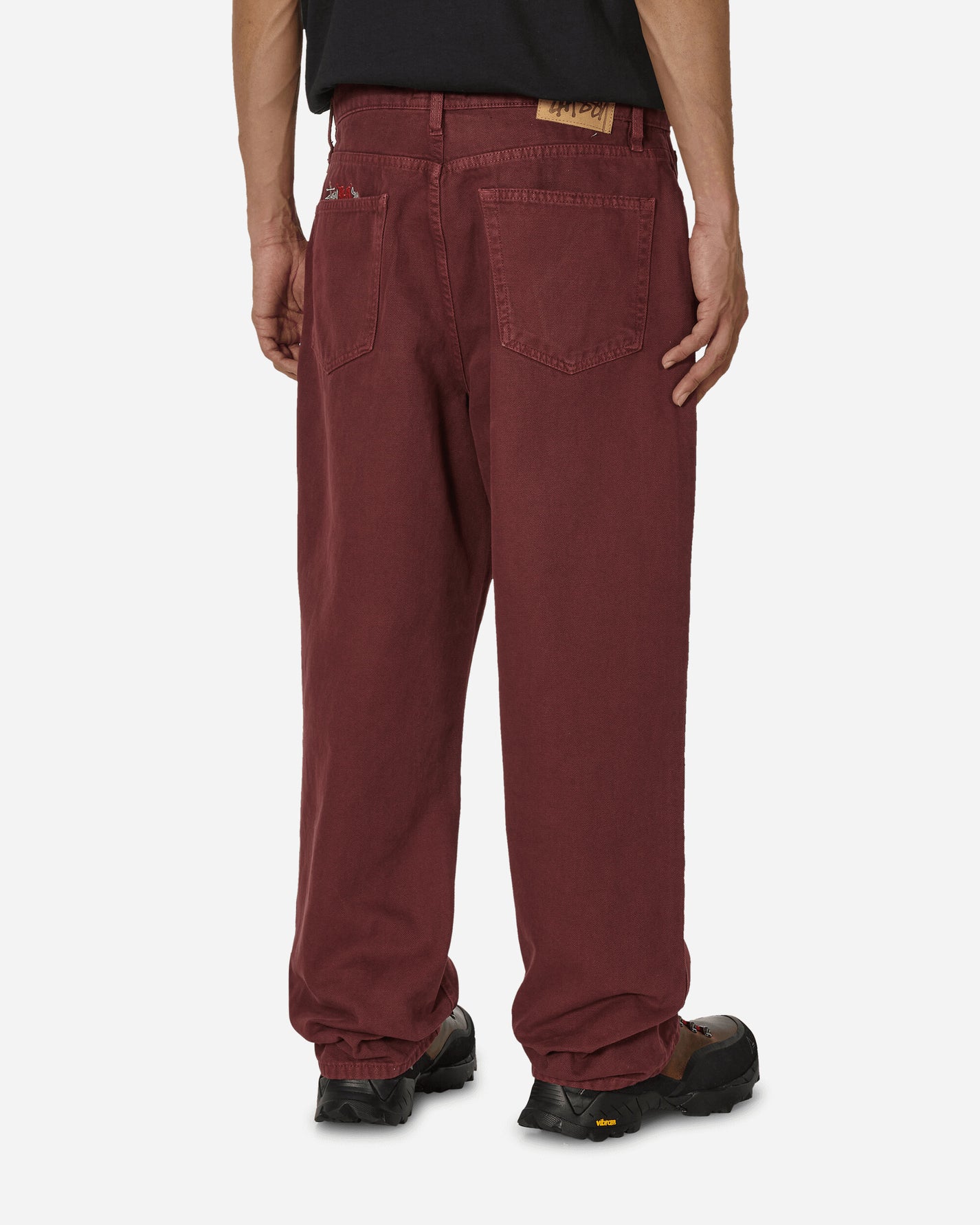 Stüssy Big Ol Jean Washed Canvas Wine Pants Denim 116618 0606