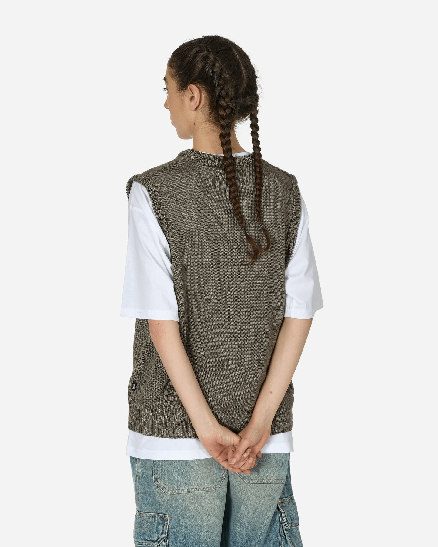 Stüssy Loose Knit Linen Vest Stone Knitwears Gilets 117234 1015