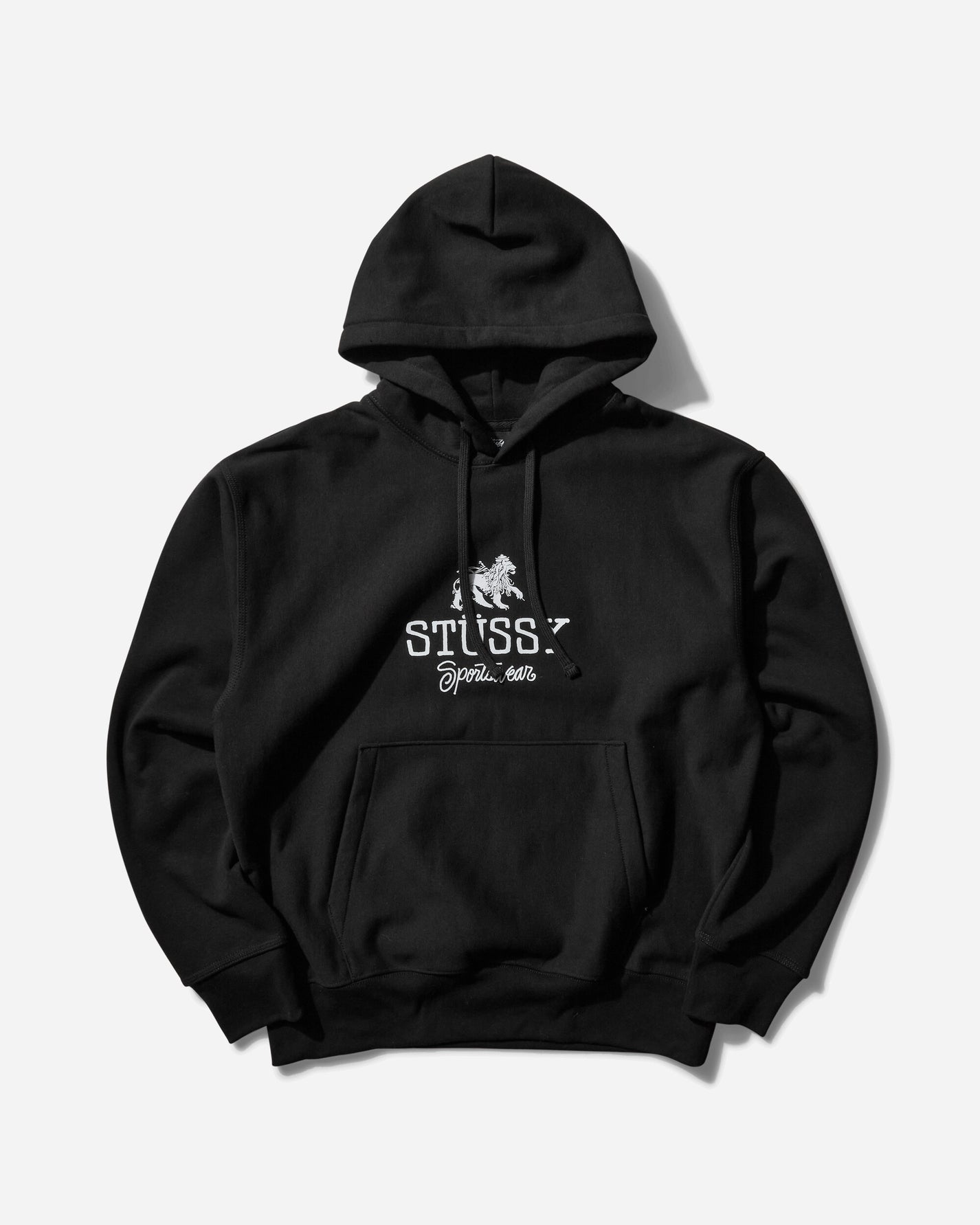 Stüssy Sportswear Hood Black Sweatshirts Hoodies 1925034 0001