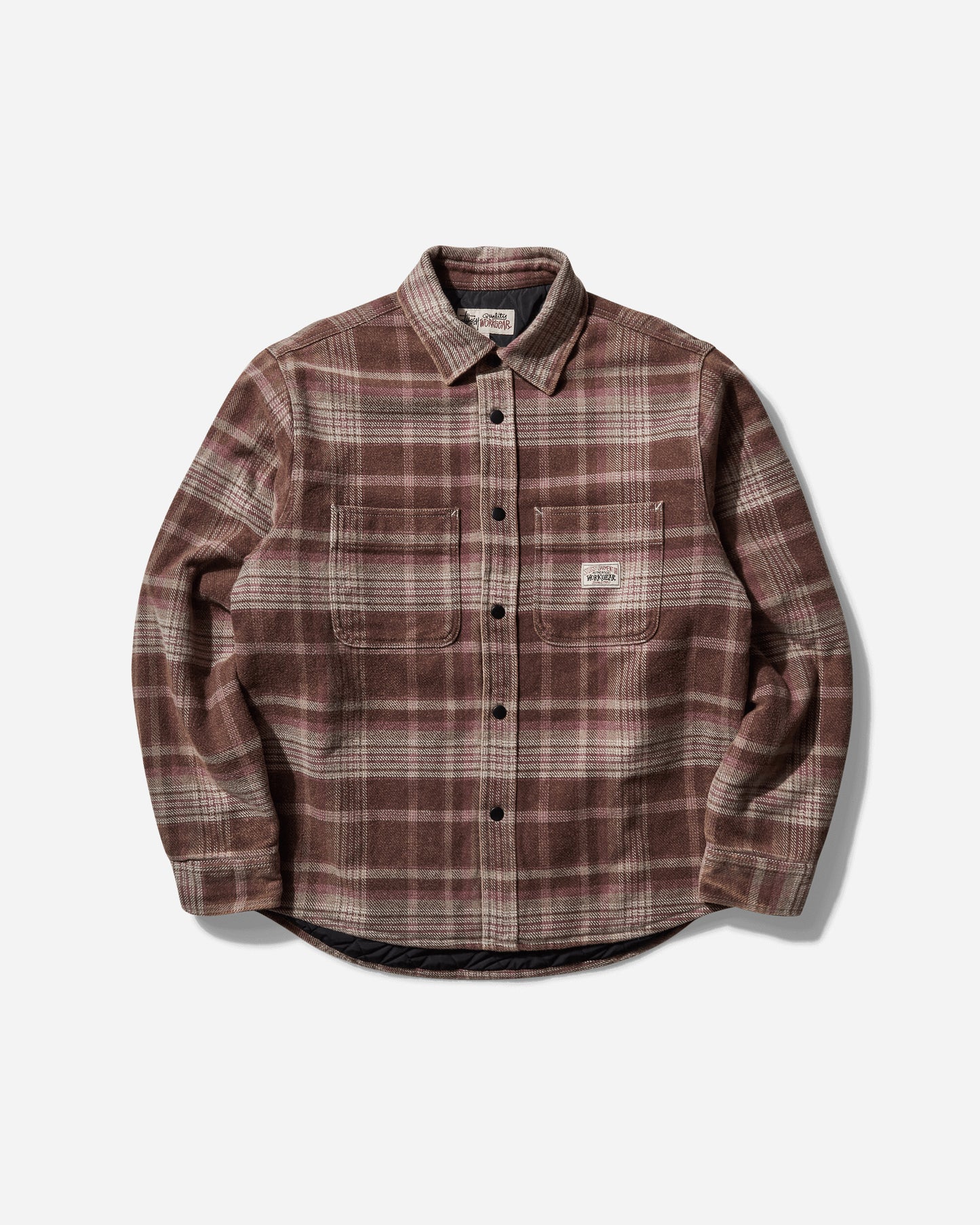 Stüssy Heavy Washed Plaid Shirt Brown Shirts Longsleeve Shirt 1110339 1001