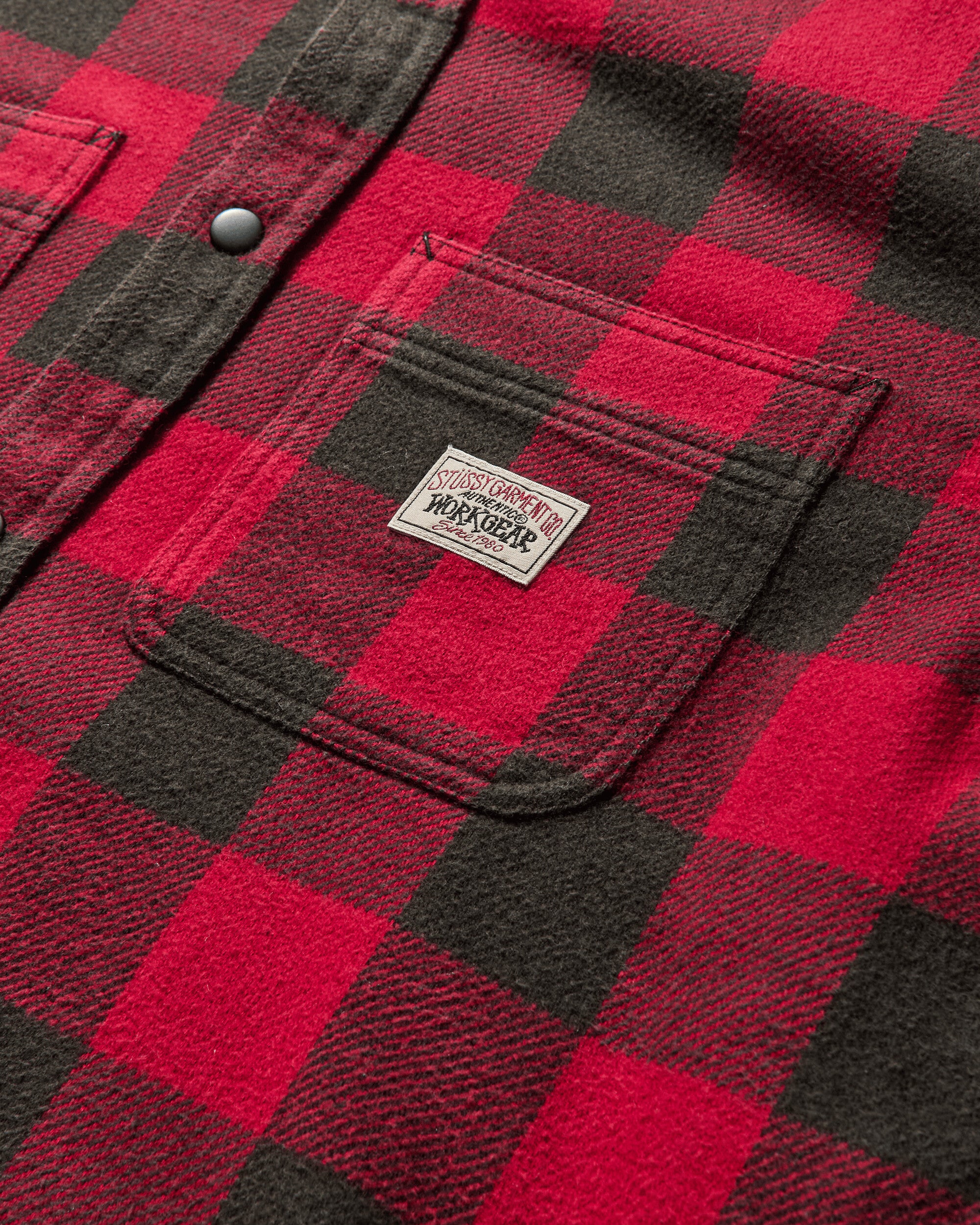 Stüssy Buffalo Plaid Shirt Red Shirts Overshirt 1110332SJ 0601