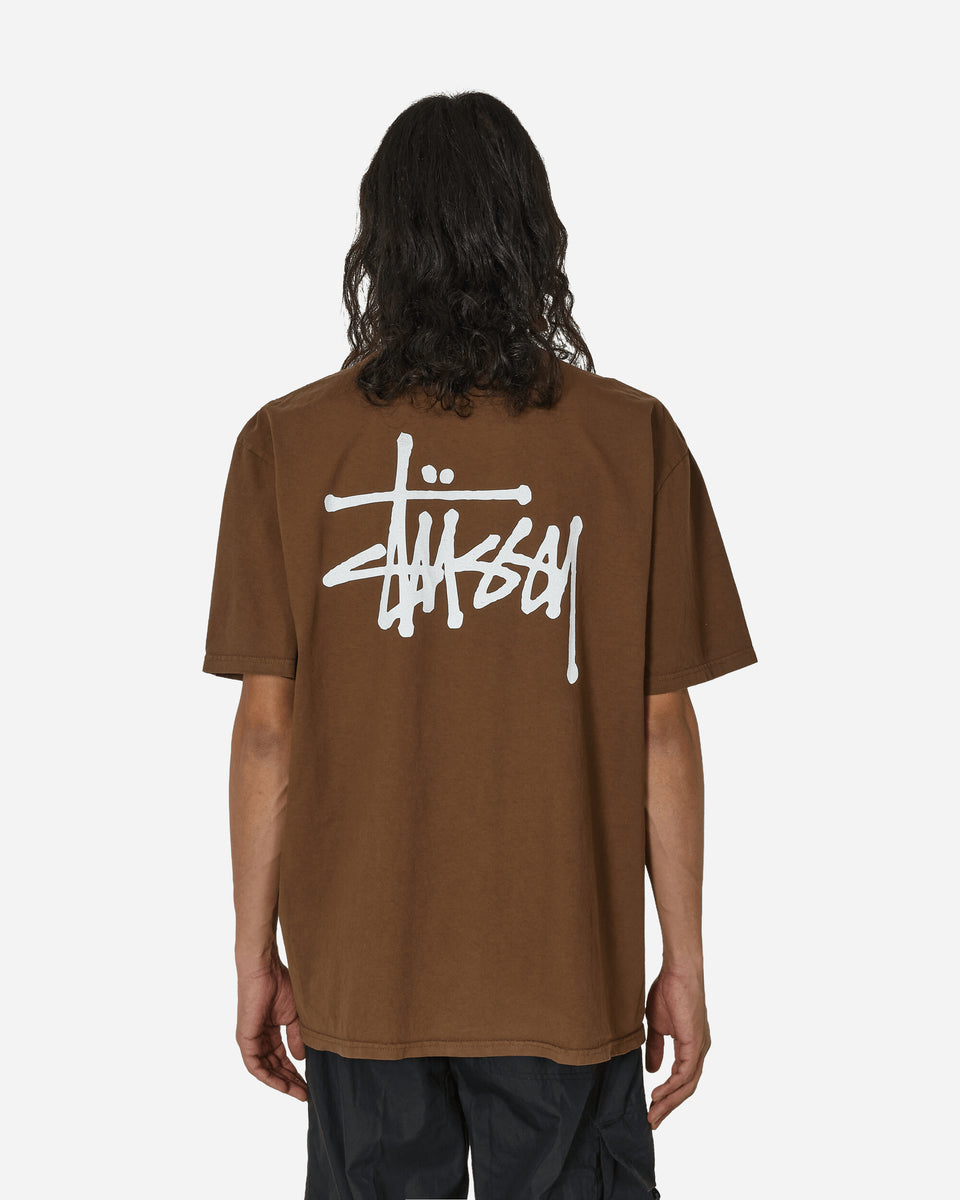 Stüssy Basic Pigment Dyed T-Shirt Brown - Slam Jam® Official Store