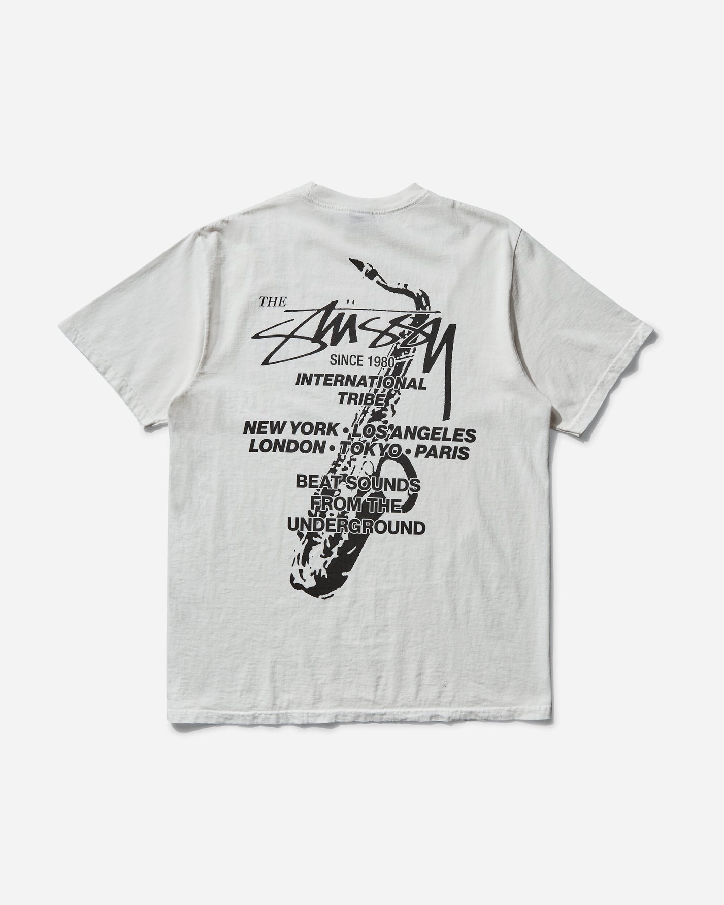 Stüssy Beat Sounds Pig. Dyed Tee Natural T-Shirts Shortsleeve 1905060SJ 1002