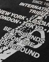 Stüssy Beat Sounds Pig. Dyed Tee Black T-Shirts Shortsleeve 1905060SJ 0001