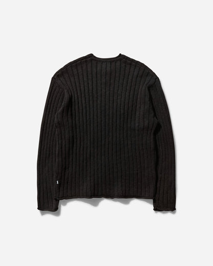 Stüssy Cotton Slub Rib Crew Black Knitwears Sweaters 117252SJ 0001