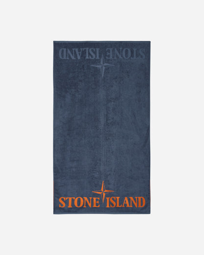 Stone Island Telo Mare Dark Blue Textile Beach Towels 801593366 V0024