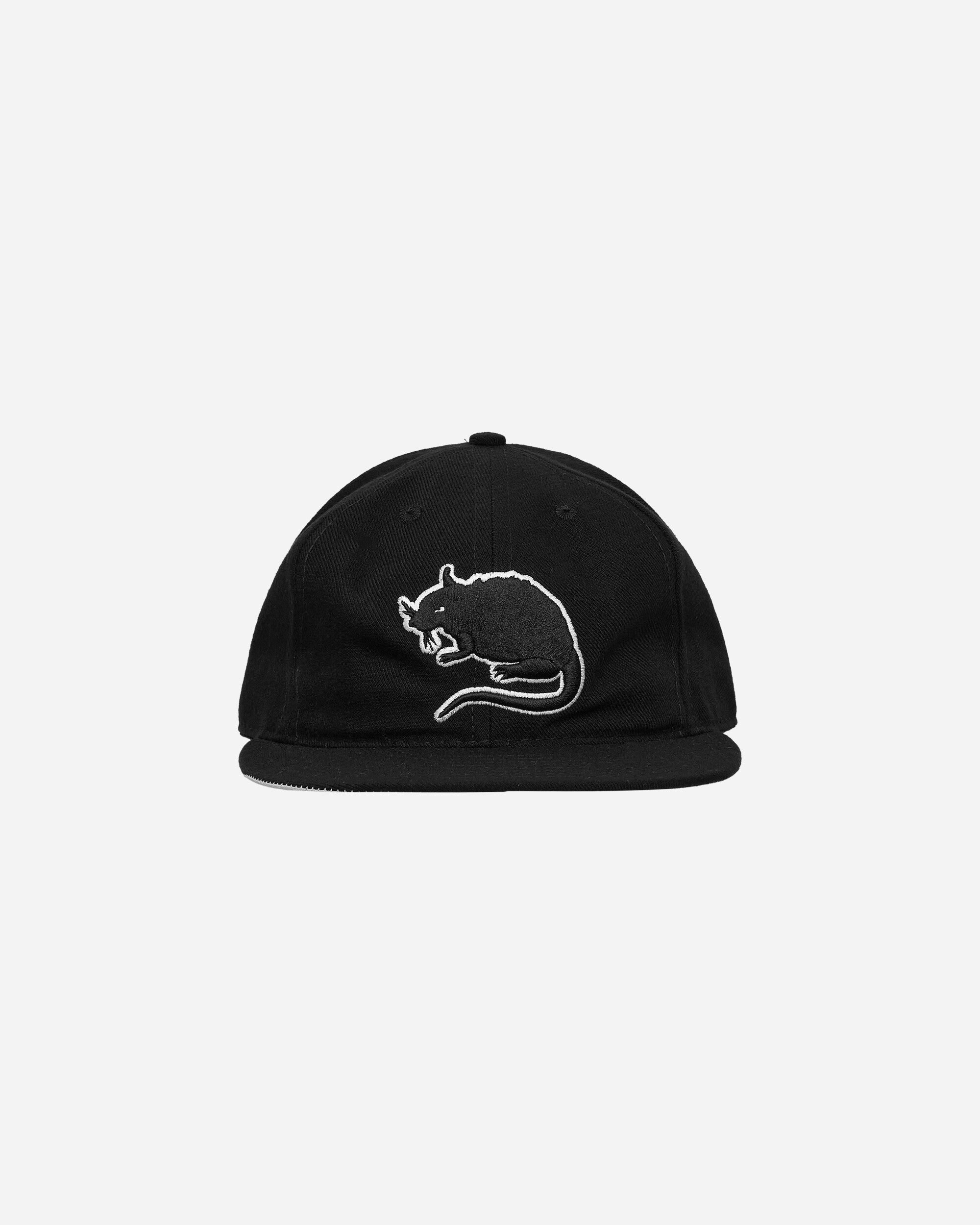 Stray Rats Rat Logo Fitted Hat Black Hats Caps SRH1180W BLACK