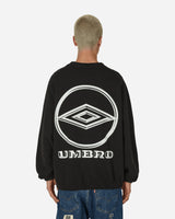 Umbro Crewneck Tee Logo Black Shirts Longsleeve Shirt UBMW006JY06 BLK0001