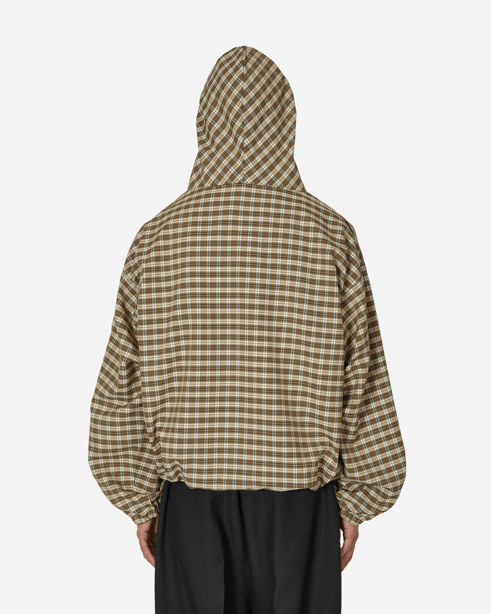 Umbro Masked Hood Plaid Overshirt Brown / Beige - Slam Jam® Official Store