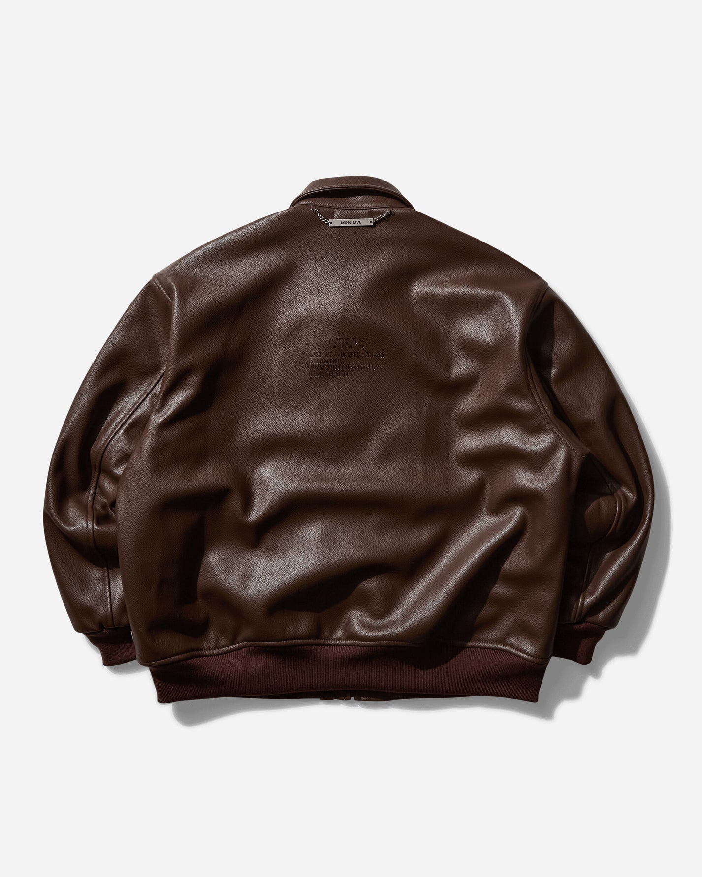 WTAPS Jacket 04 Brown Coats and Jackets Leather Jackets 242CWDT-JKM04 002