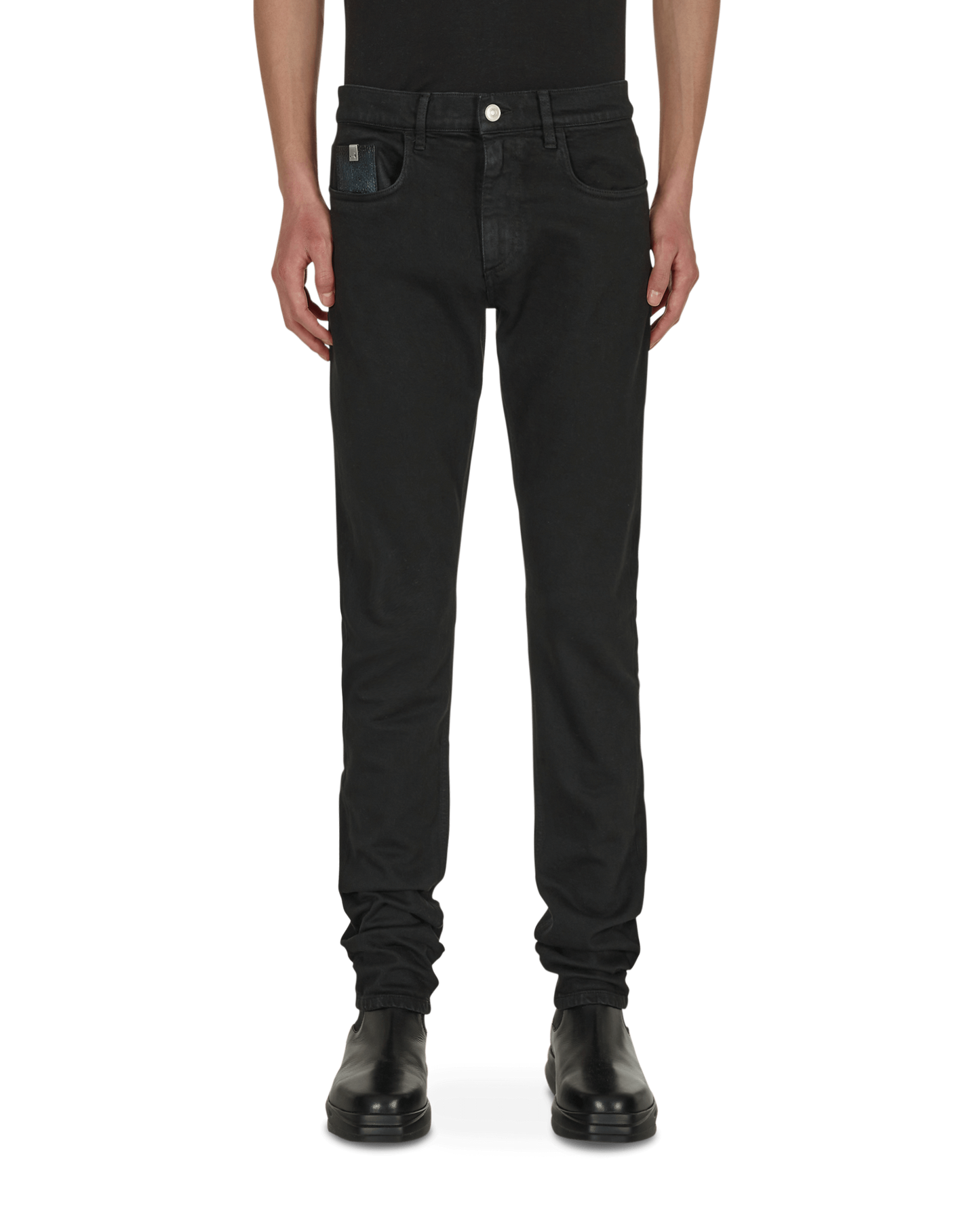 1017 Alyx 9SM 6 Pocket Skinny Black Pants Denim AAMPA0271FA01 BLK0001